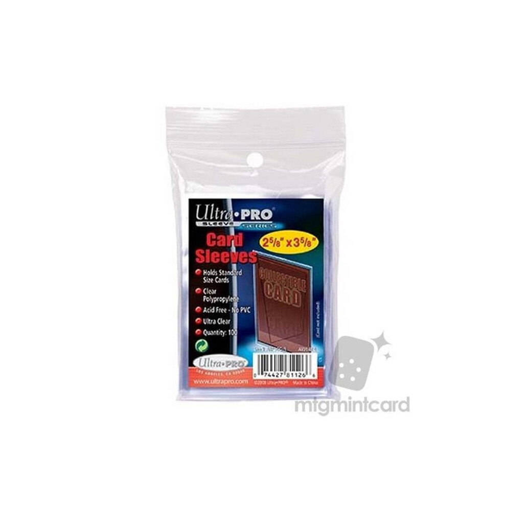 Ultra Pro ULP81126 2.5 x 3.5 in. Deck Protector Penny Sleeves, 100 Count