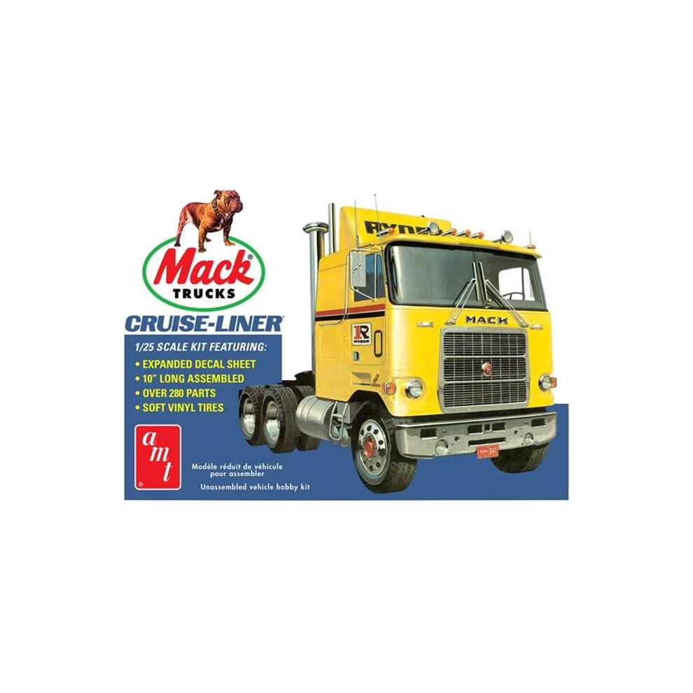 AMT AMT1062 Mack Cruise-Liner Semi Tractor Plastic Model Kit for Paint & Glue required, 8 Years Above