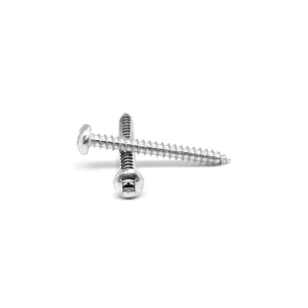 Asmc Industrial 0.25-14 X 0.75 Square Drive Pan Head Type Ab Sheet Metal Screw, Low Carbon Steel - Zinc Plated - 3000 Piece 600920107409