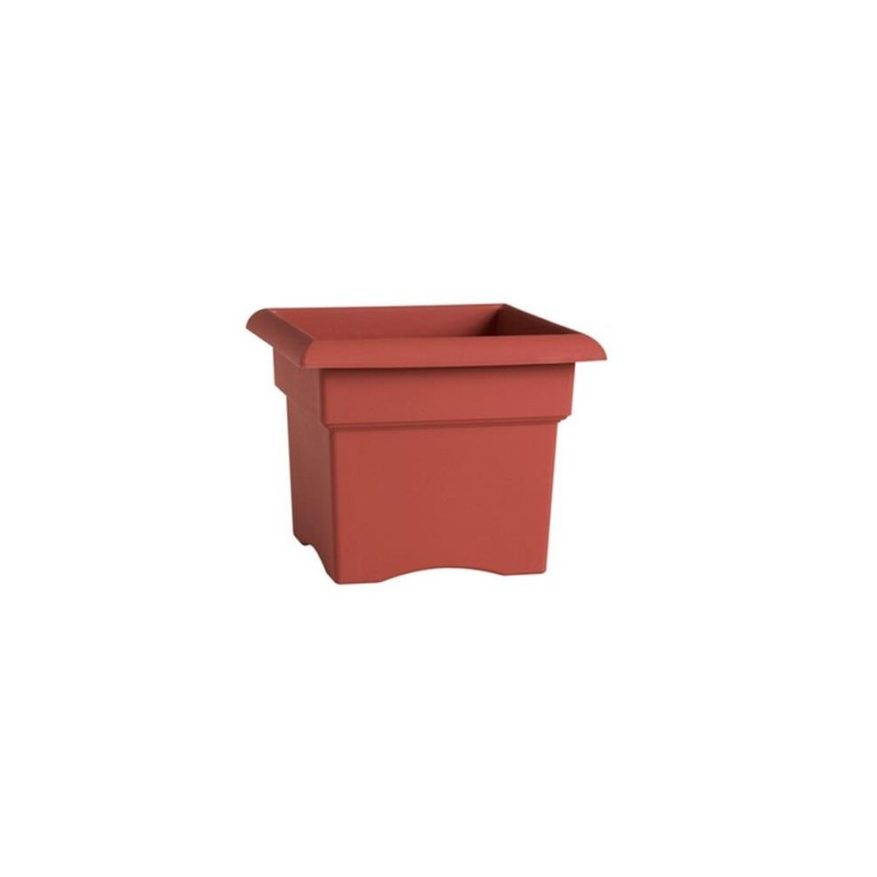 Fiskars 57014C 14 in. Red Veranda Planter