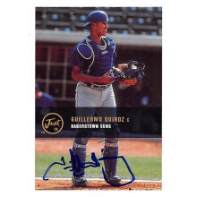 Autograph Warehouse 343808 Guillermo Quiroz Autographed Baseball Card - Toronto Blue Jays, FT 2000 Just Minors No. 176 Rookie