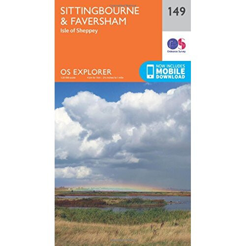 OS Explorer Map (149) Sittingbourne and Faversham