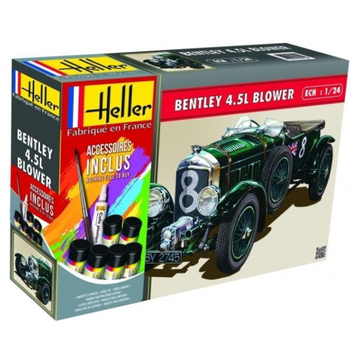 HEL56722 - Heller 1:24 Gift Set - Bentley 4.5l Blower