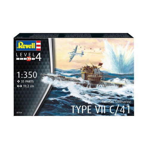 Revell RV05154 - Revell 1:350 - German Submarine Type VII C/41