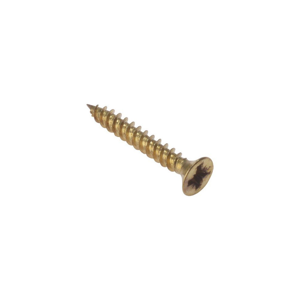 Forge CSK124EB General Purpose Pozi Screw CSK TT Electro Brass 1 / 2in X 4 Box Of 200