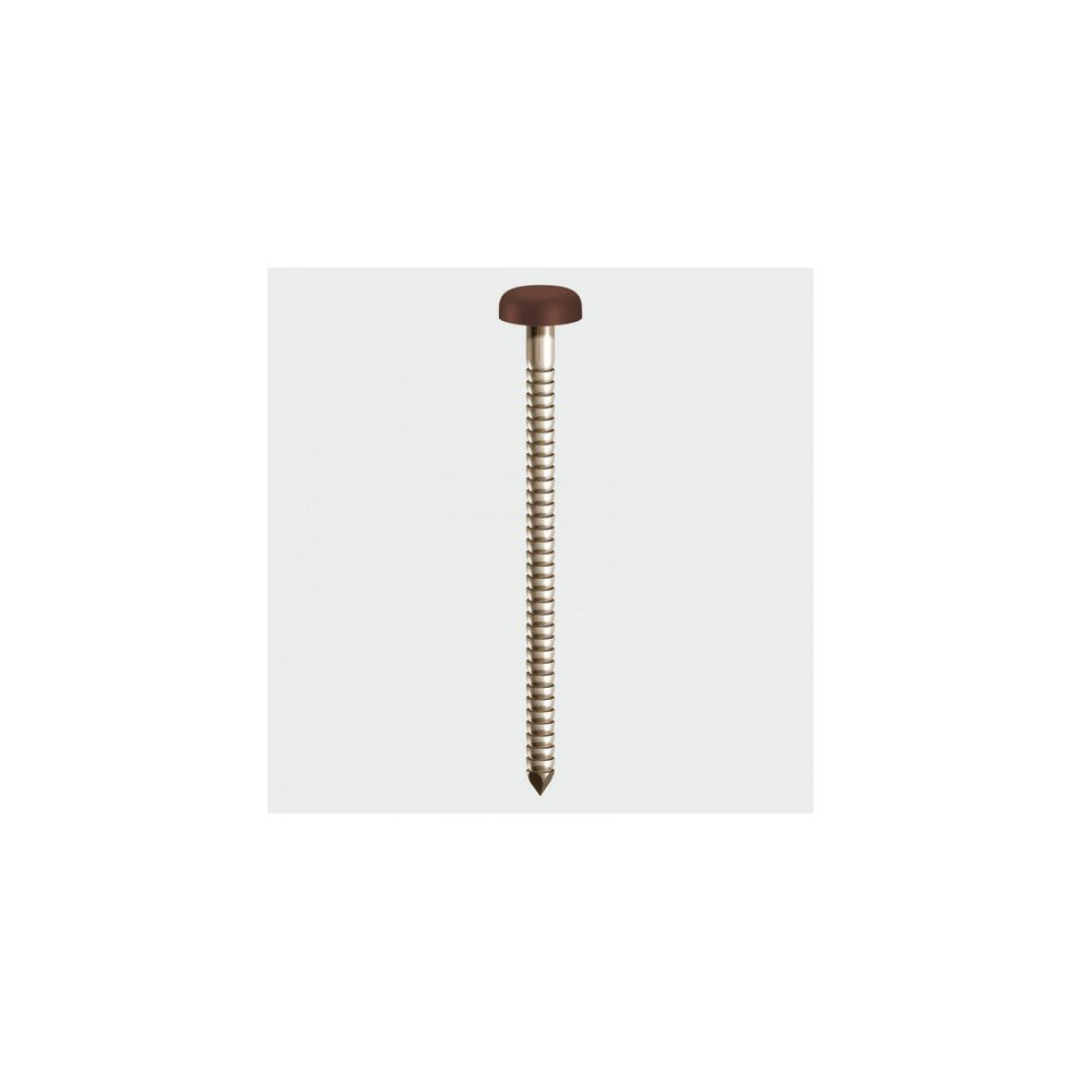 TIMco PP25M Polymer Headed Pin Mahogany 25mm Box of 250