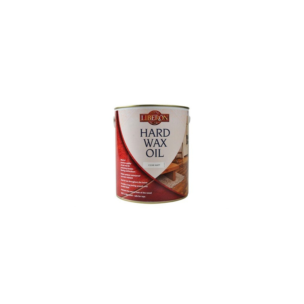 Liberon 104468 Hard Wax Oil Clear Matt 2.5 Litre 3282391033622