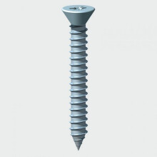 TIMco 00081CCAZP Self Tapping Screw PZ2 CSK BZP 8 x 1" Bag of 18