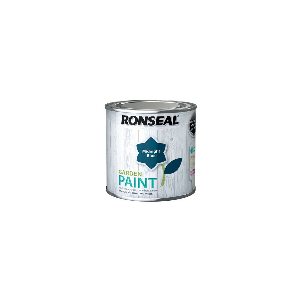 Ronseal 37389 Garden Paint Midnight Blue 250ml