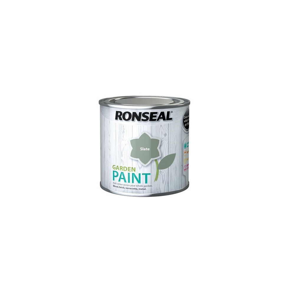 Ronseal 37384 Garden Paint Slate 250ml