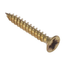 Forge CSK14EB General Purpose Pozi Screw CSK TT Electro Brass 1in x 4 Box of 200
