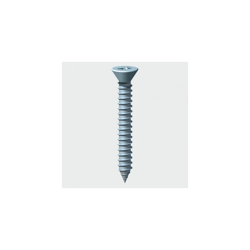 TIMco 08112CCAZP Self Tapping Screw PZ2 CSK BZP 8 x 1.1/2" Bag of 14