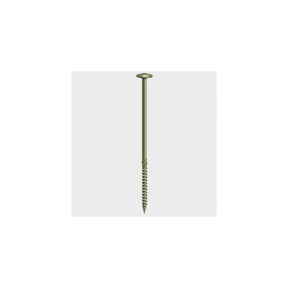 TIMco 125INDEXWP Index Timber Screw Wafer Head Green 6.7 x 125mm Bag of 5