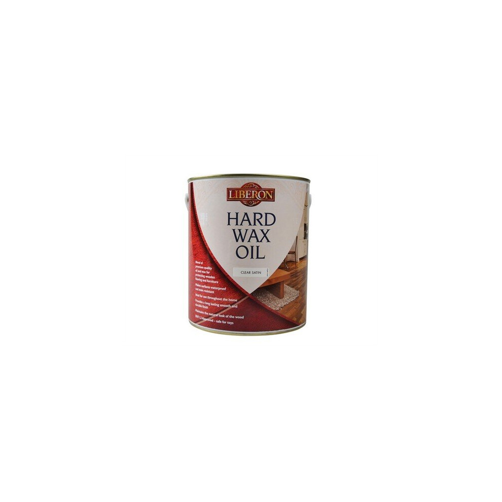 Liberon 104469 Hard Wax Oil Clear Satin 2.5 Litre