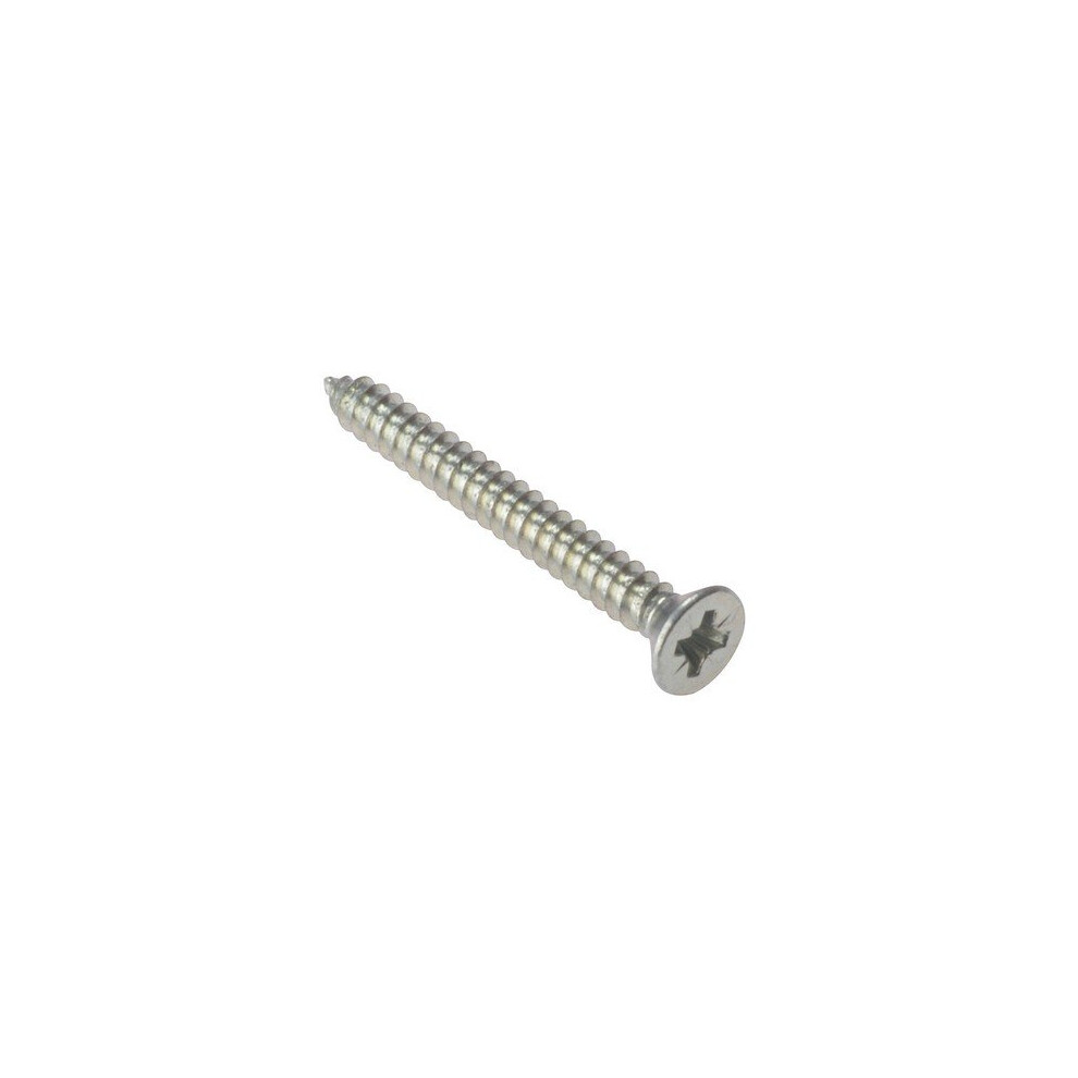 Forge STCSK348ZP Self-Tapping Screw Pozi CSK ZP 3 / 4in X 8 Box Of 200