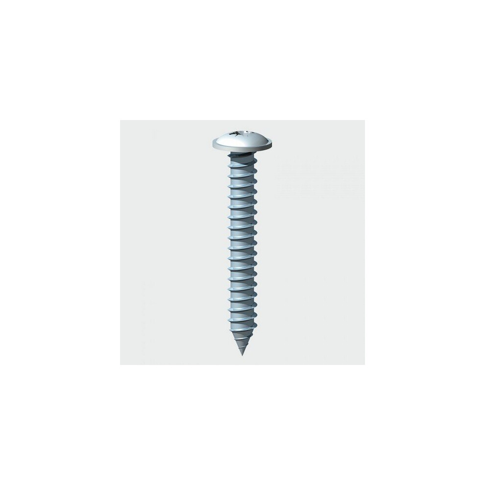 TIMco 00838CFAZP Self Tapping Screw PZ2 FLG BZP 8 x 3/8" Bag of 16