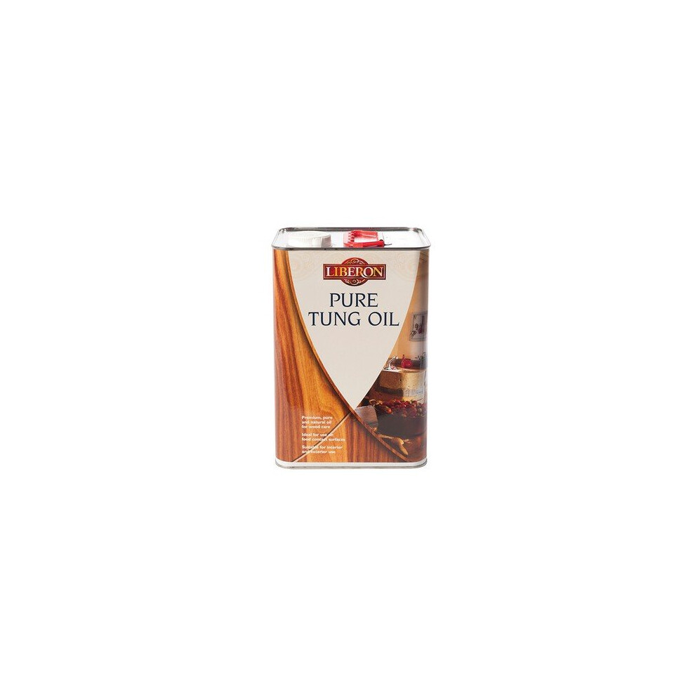 Liberon 014618 Pure Tung Oil 5 Litre 5022640007084