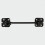 TIMco TIMco WCH6BP Wire Pattern Cabin Hook Black 1