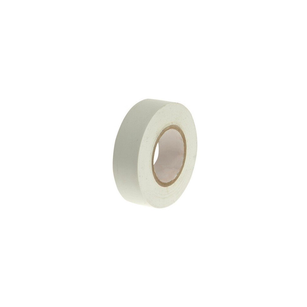 Faithfull FAITAPEPVCW PVC Electrical Tape White 19mm x 20m