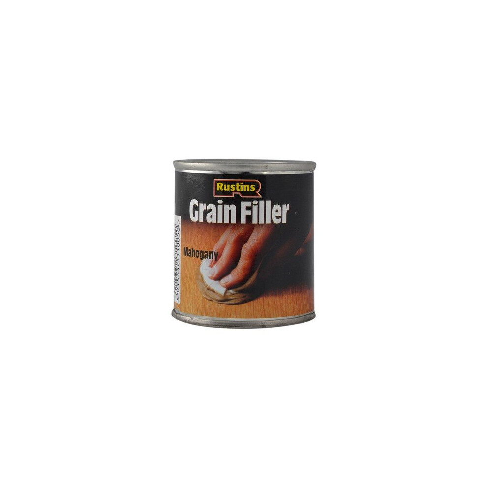 Rustins Grain Filler Mahogany 230g (RUSGFM230G) - Sandable, ready-to-use wood filler for furniture
