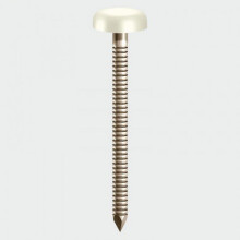 TIMco PN65W Polymer Headed Nails White 65mm Box of 100