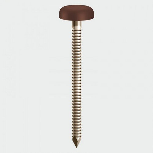TIMco TIMco PN65BR Polymer Headed Nails Mahogany 65mm Box of 100