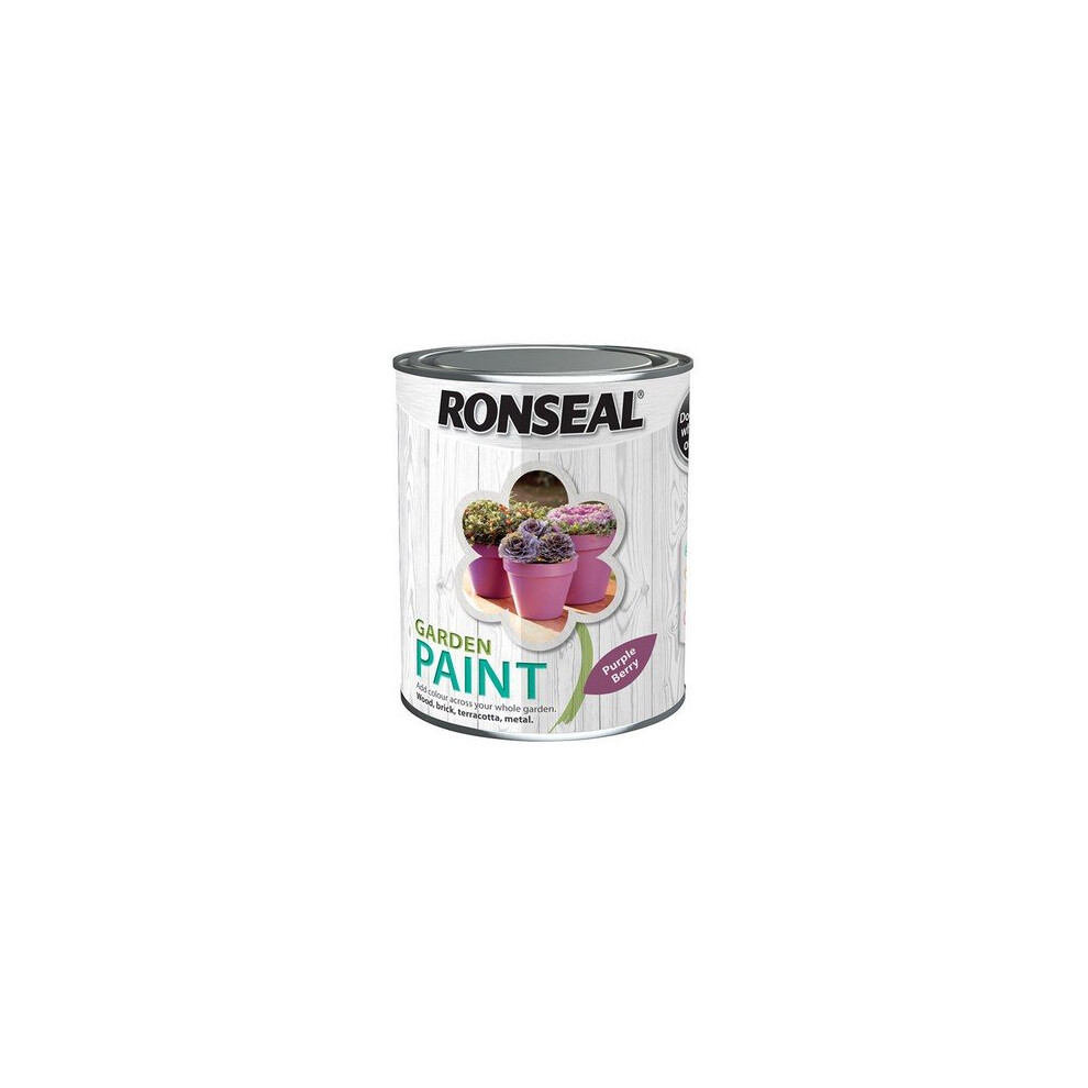 Ronseal 37401 Garden Paint Purple Berry 750ml