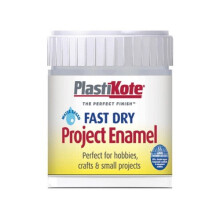 Plasti-Kote PKTB35W Fast Dry Enamel Paint B35 Bottle Chrome 59ml