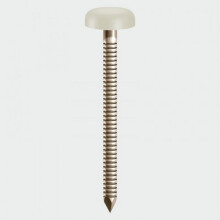 TIMco PN50CC Polymer Headed Nails Cream 50mm Box of 100