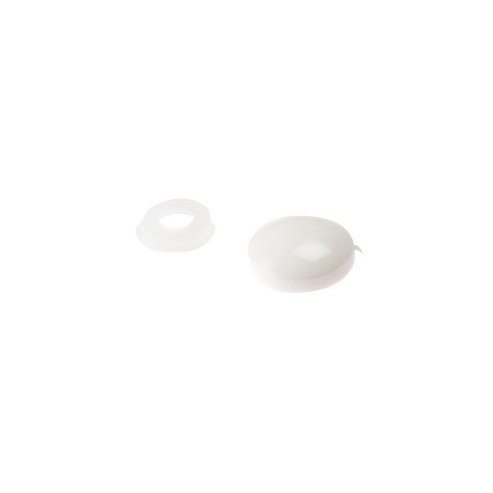 Forge 25PDT0 Domed Cover Cap White No. 6-8 Bag of 25