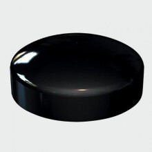 TIMco BLACKPLAST Two Piece Screw Cap Black Bag of 100