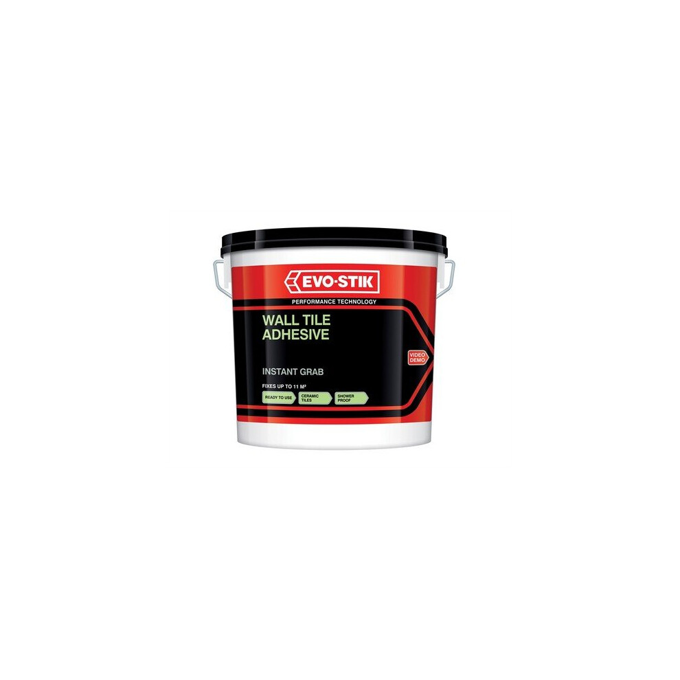 Evo-Stik 30812629 Instant Grab Wall Tile Adhesive 10 Litre