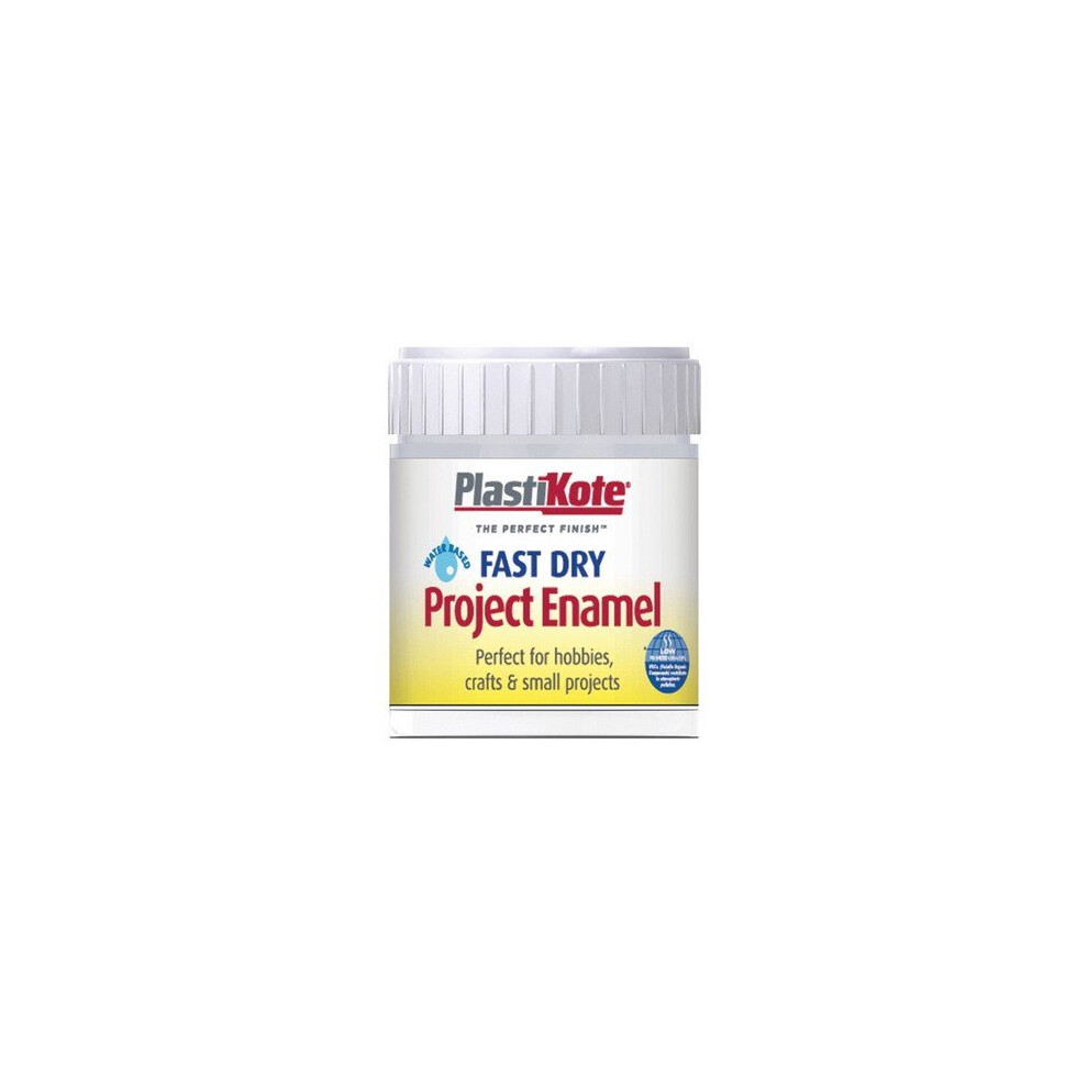 Plasti-Kote PKTB30W Fast Dry Enamel Paint B30 Bottle Silver Aluminium 59ml