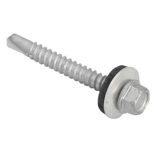 Forgefix Forge TFHL5545 TechFast Hex Head Roofing Screw Self-Drill Light Section 5.5 x 45mm Pack of 100