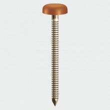 TIMco PN50CB Polymer Headed Nails Clay Brown 50mm Box of 100