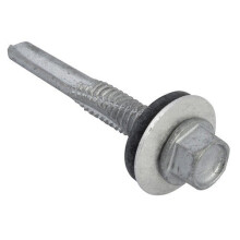 Forge TFHH5538 TechFast Hex Head Roofing Screw Self-Drill Heavy Section 5.5 x 38mm Pack of 100