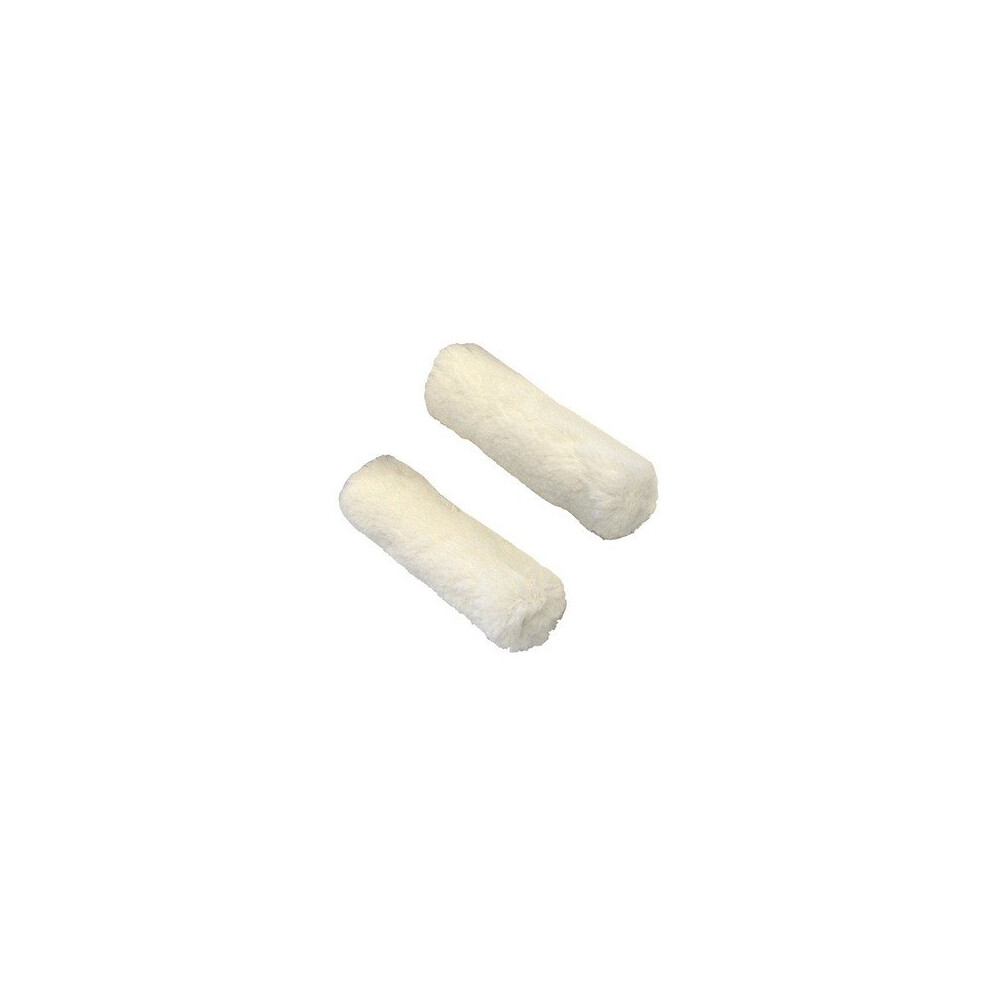 Faithfull FAIRMINI2M Medium Pile Mini Roller Refills 100mm (4in) Pack of 2