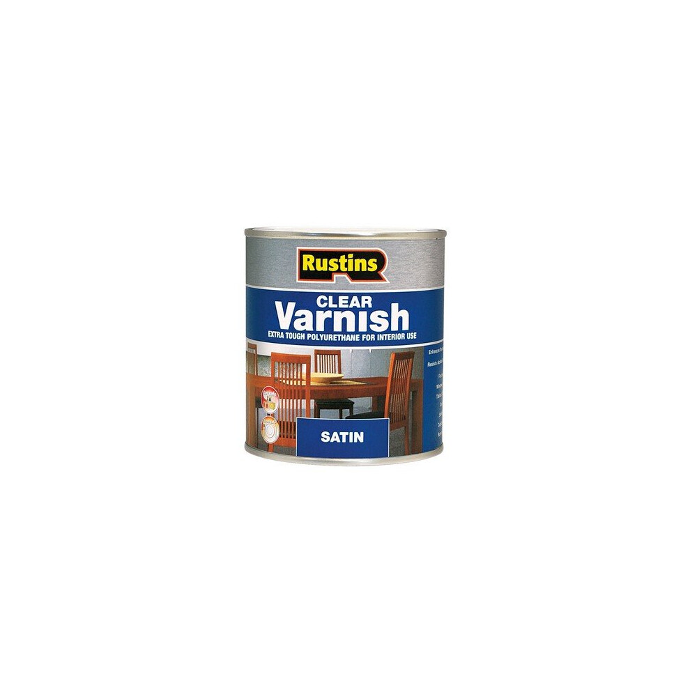 Rustins POSC500 Polyurethane Varnish Satin Clear 500ml