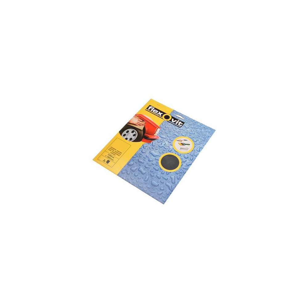 Flexovit 63642526301 Waterproof Sanding Sheets 230 X 280Mm Coarse 180G 3 3157625529953