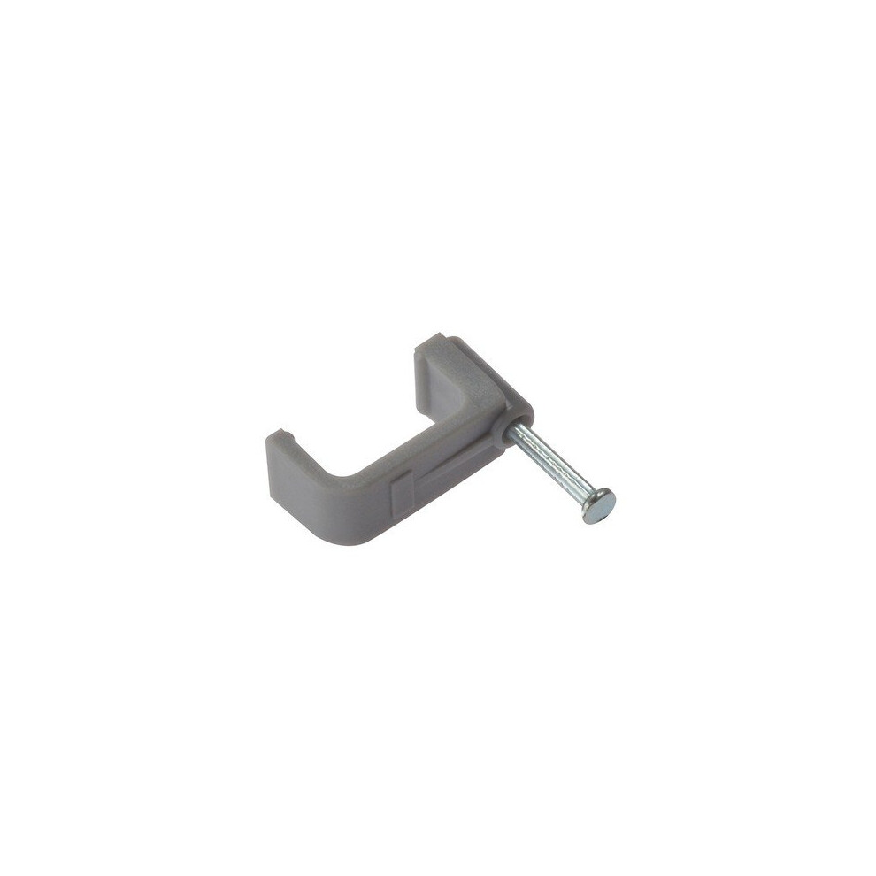 Forge FCC6G Cable Clip Flat Grey 6.00mm Box of 100