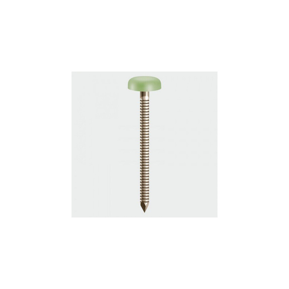 TIMco PN65CG Polymer Headed Nails Chartwell Green 65mm Box of 100