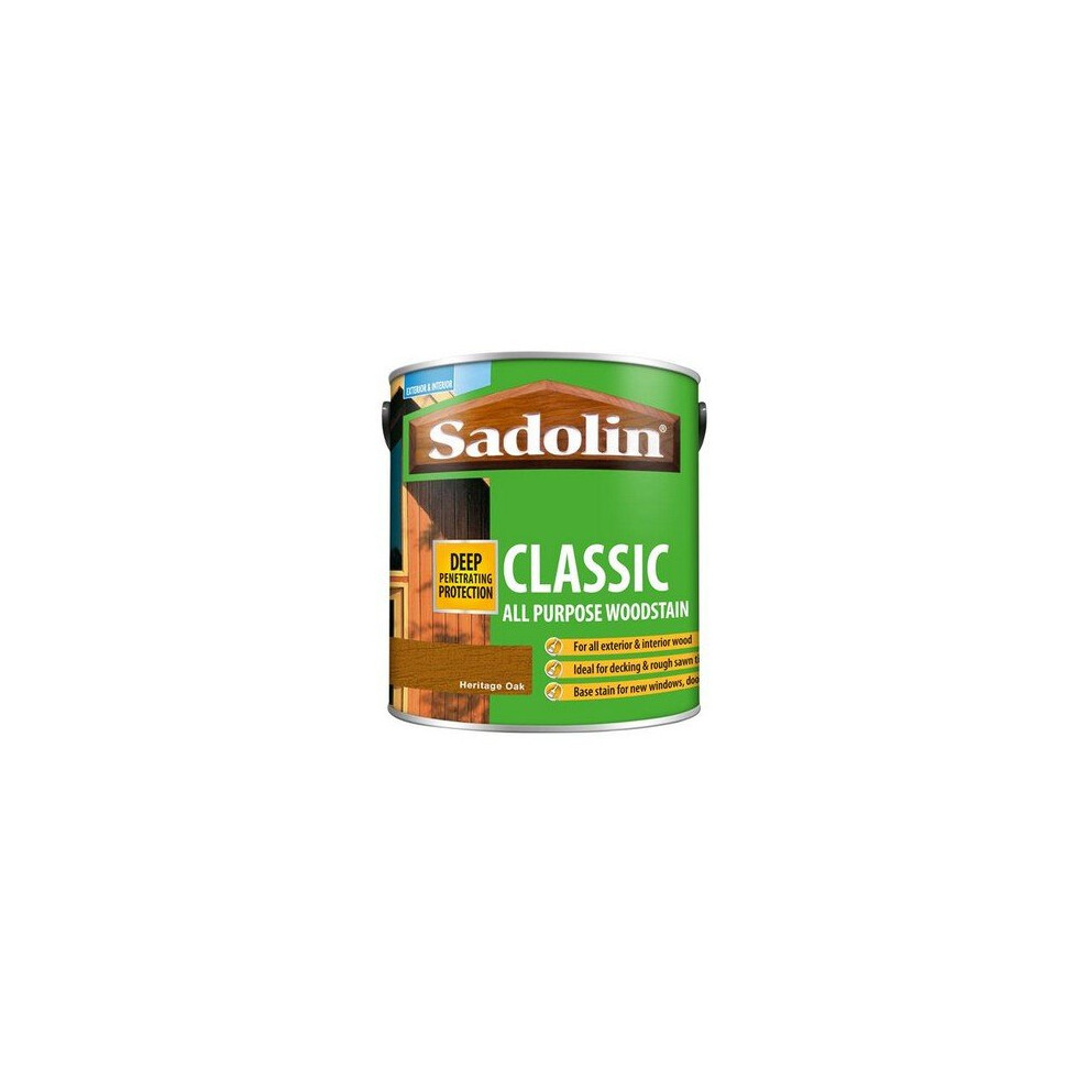 Sadolin 5090980 Classic Wood Protection Heritage Oak 2.5 Litre