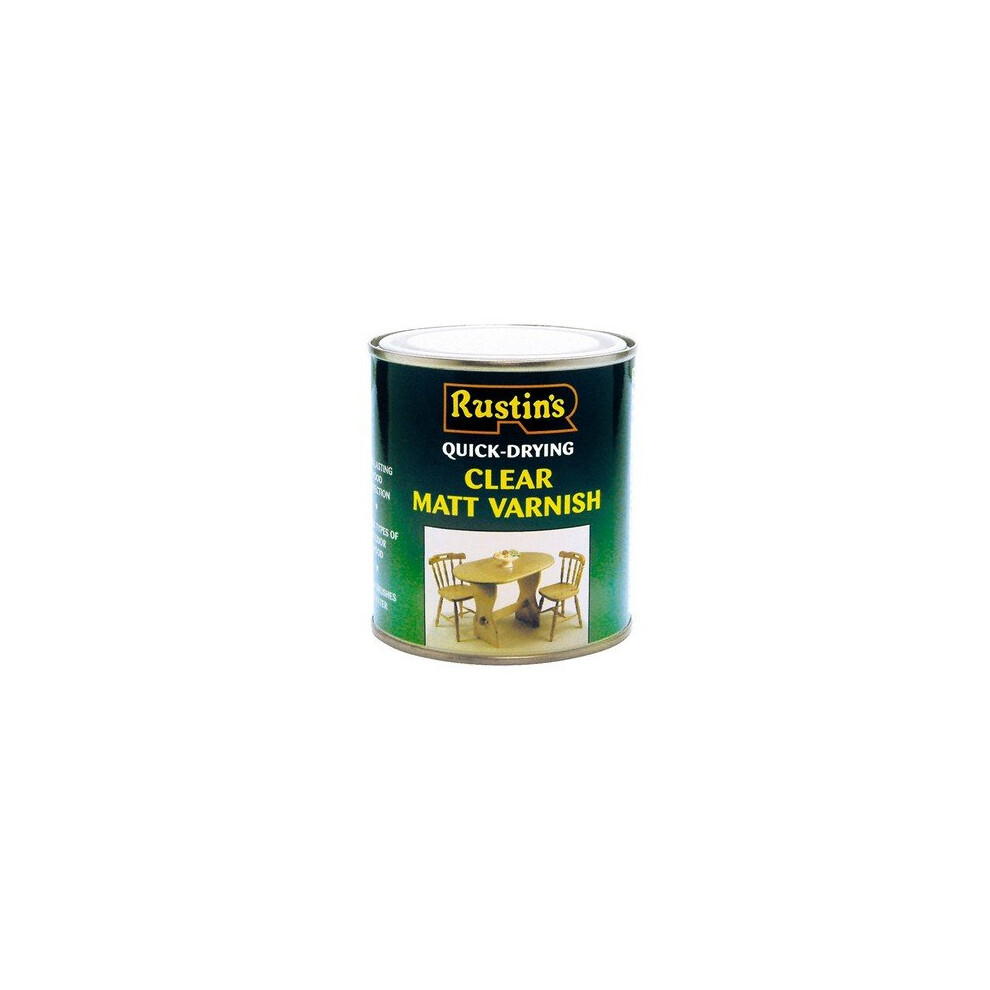 Rustins AVMC500 Quick Dry Varnish Matt Clear 500ml