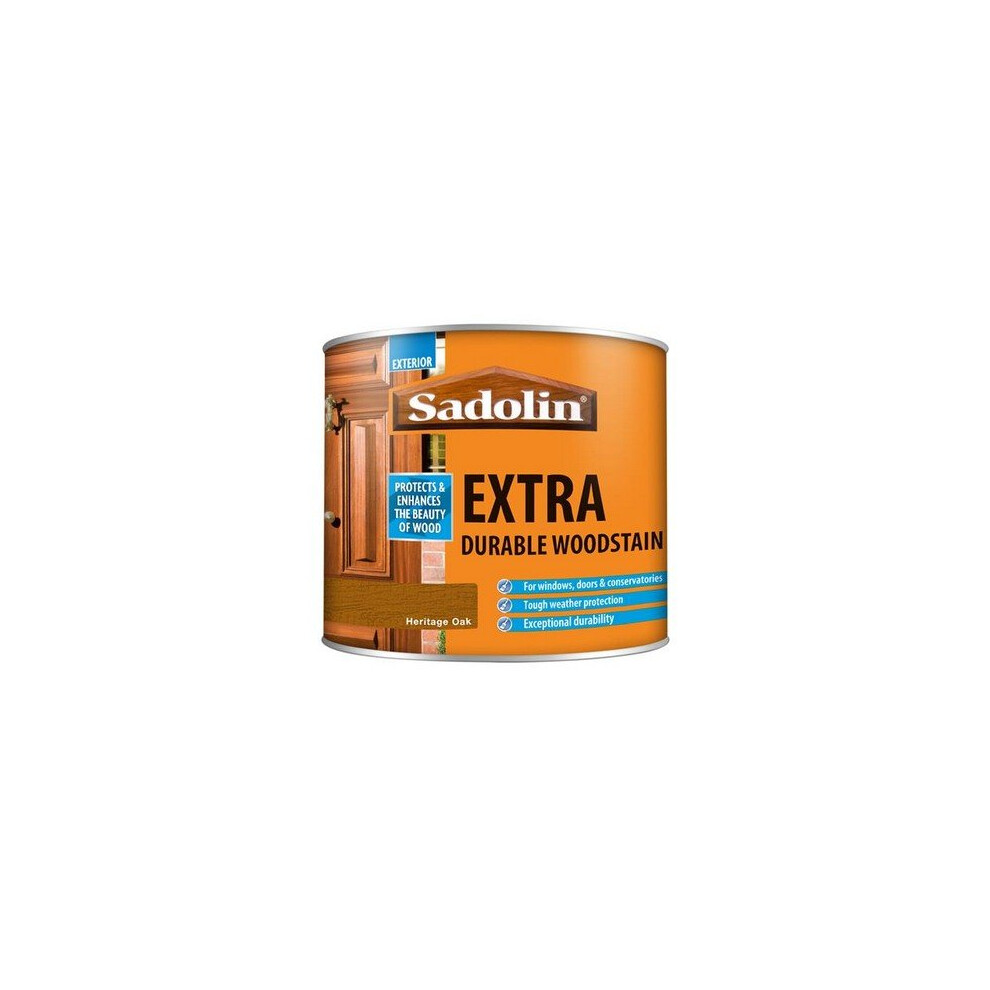 Sadolin 5090981 Extra Durable Woodstain Heritage Oak 500ml