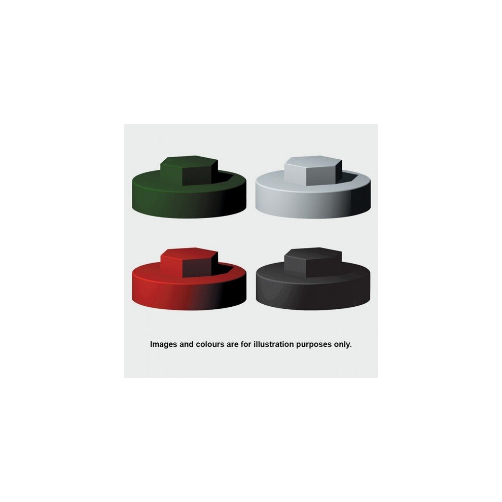 TIMco 1612B29CAP Hex Cover Cap Juniper Green 5/16" x 16mm Bag of 1,000