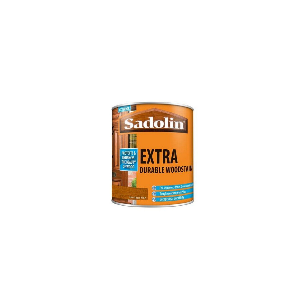 Sadolin 5090982 Extra Durable Woodstain Heritage Oak 1 Litre