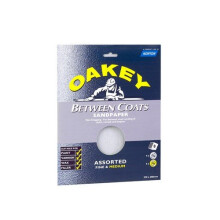 Oakey 63642558625 Between Coats Silicon Carbide Sanding Sheets 230 x 280mm Super Fine 320g Pack of 3
