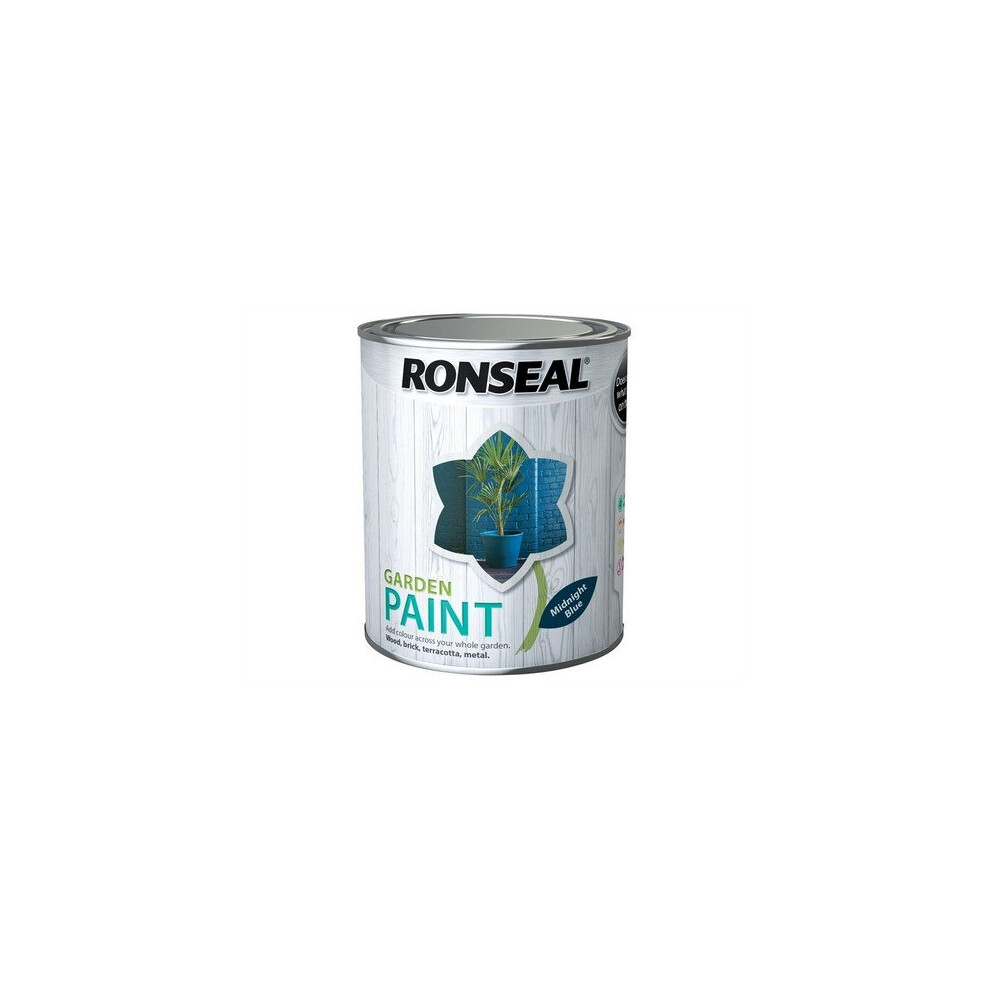 Ronseal 37413 Garden Paint Midnight Blue 750ml