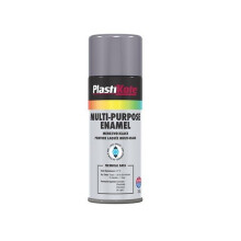Plasti-Kote PKT60105 Multi Purpose Enamel Spray Paint Gloss Grey 400ml
