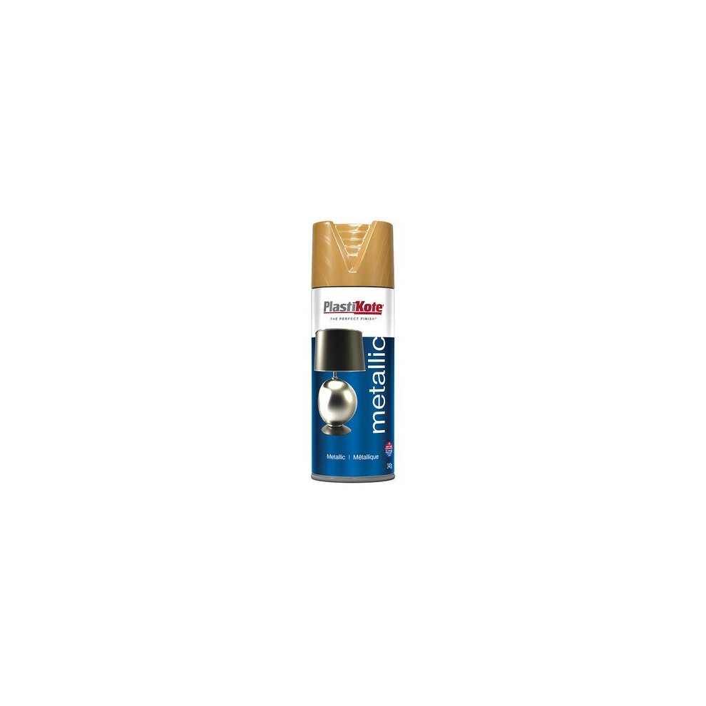 Plasti-Kote PKT455 Metallic Spray Antique Gold 400ml